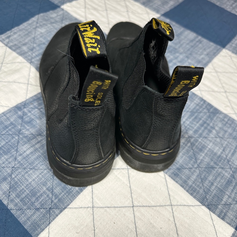 Dr. Martens Hardie II Black Leather Chelsea Boots Mens 10 Womens 11 EU 43 - Picture 4 of 8